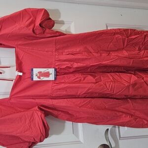 Draper James- Red Puff Sleeve Dress